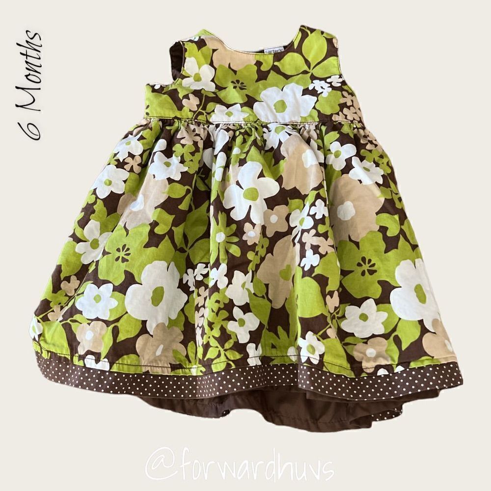 Carter’s Earth Tone Floral Dress 6 Months